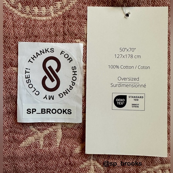 🎁Texteis Penedo Throw Blanket - Mallow Cotton Gingerbread - Made in Portugal - Picture 5 of 6